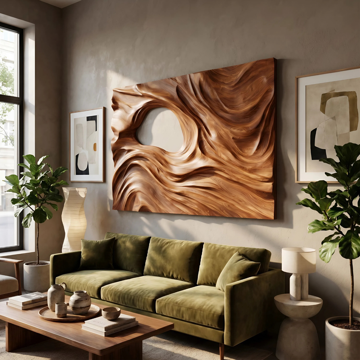 Minimalist Abstract Silhouette Wall Art Panel For Bedroom