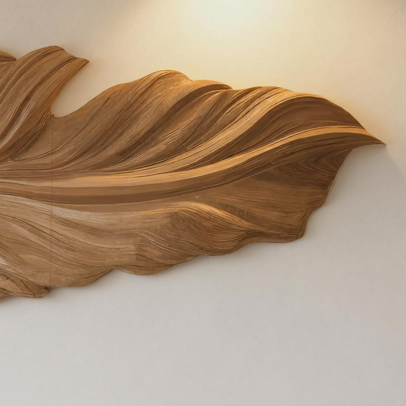 Organic Sculpture Leaf Wall Art For Living Room Or Bedroom