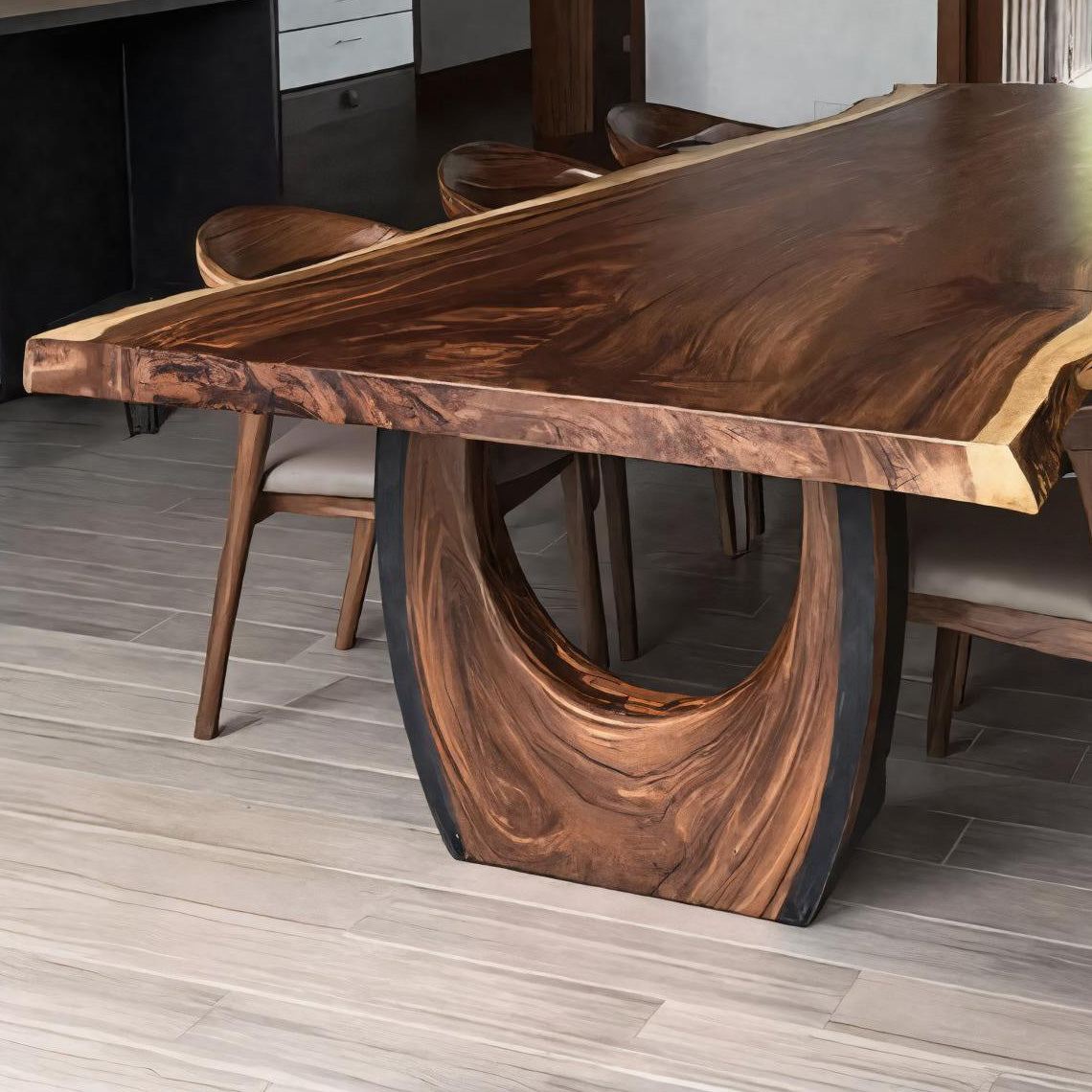 Handcrafted Live Edge Dining Table For Dining Room Decor