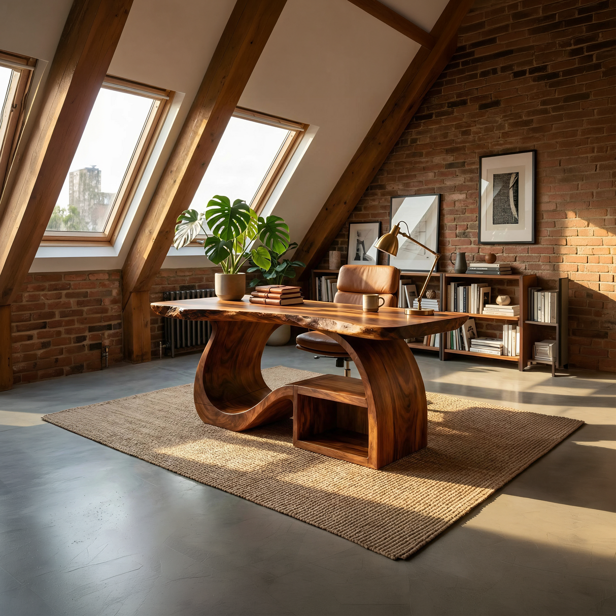 Mid Century Writing Desk For Refined Home Office