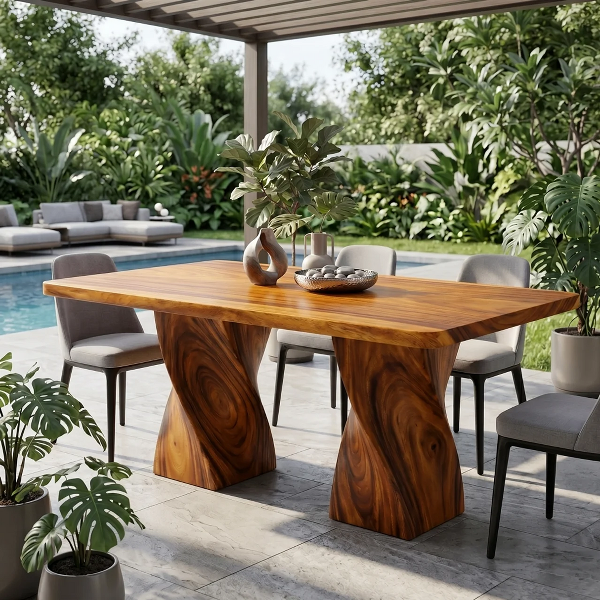 Storage Island Table For Mediterranean Open Kitchen