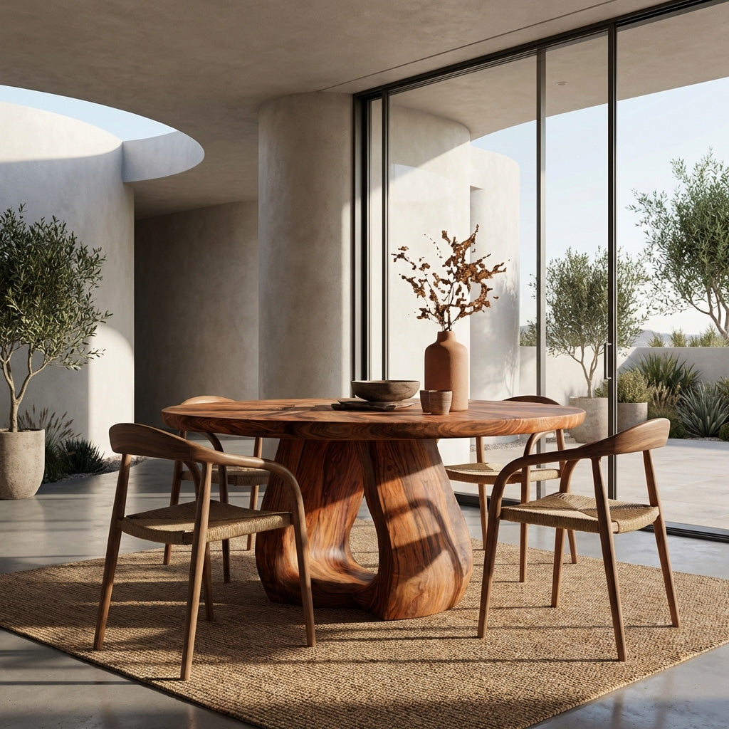 Contemporary Wooden Dining Table For Dining Area