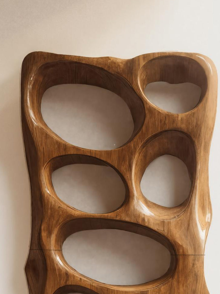 Modern Sculptural Vertical Wall Art For Living Room Decor