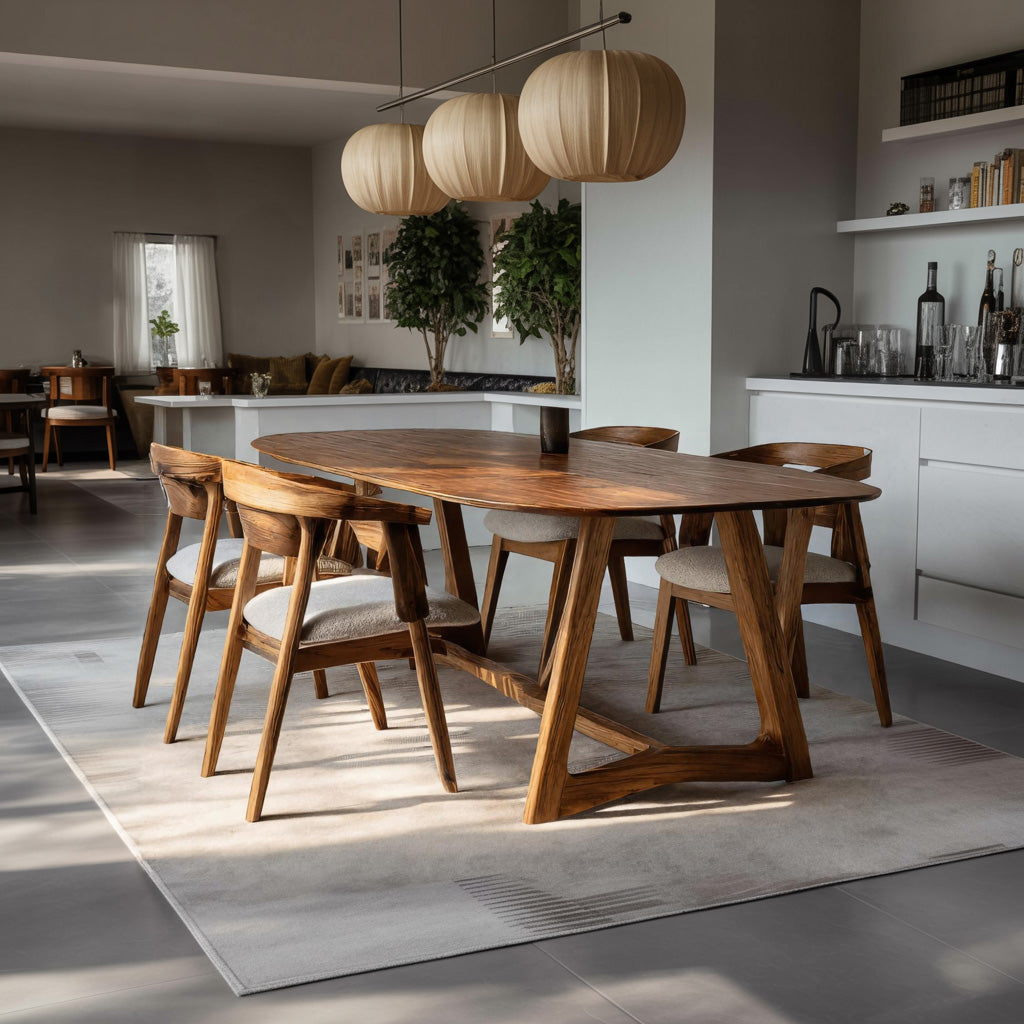 Quiet Luxury Architectural Dining Table For Dining Room
