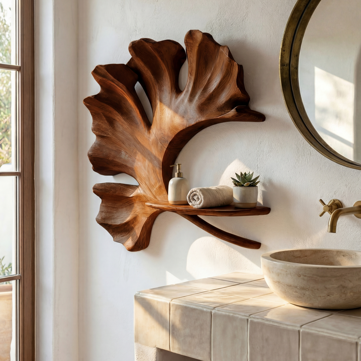 Modern Wall Shelf For Entryway Space Saving