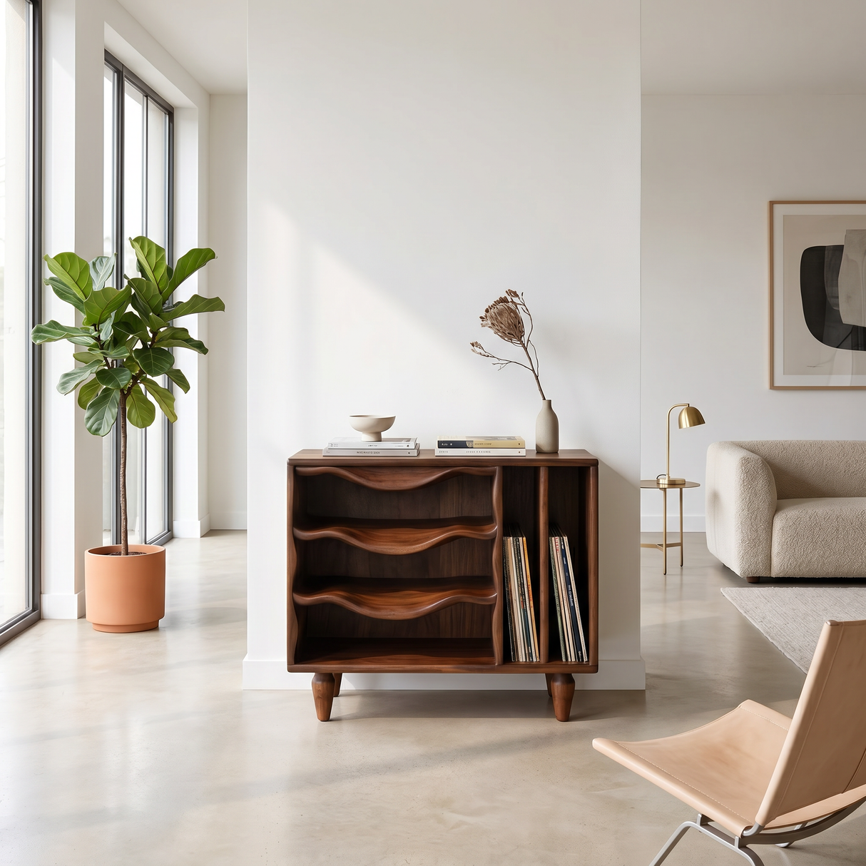 Minimalist Audio Console Stand For Entertainment Interior Area