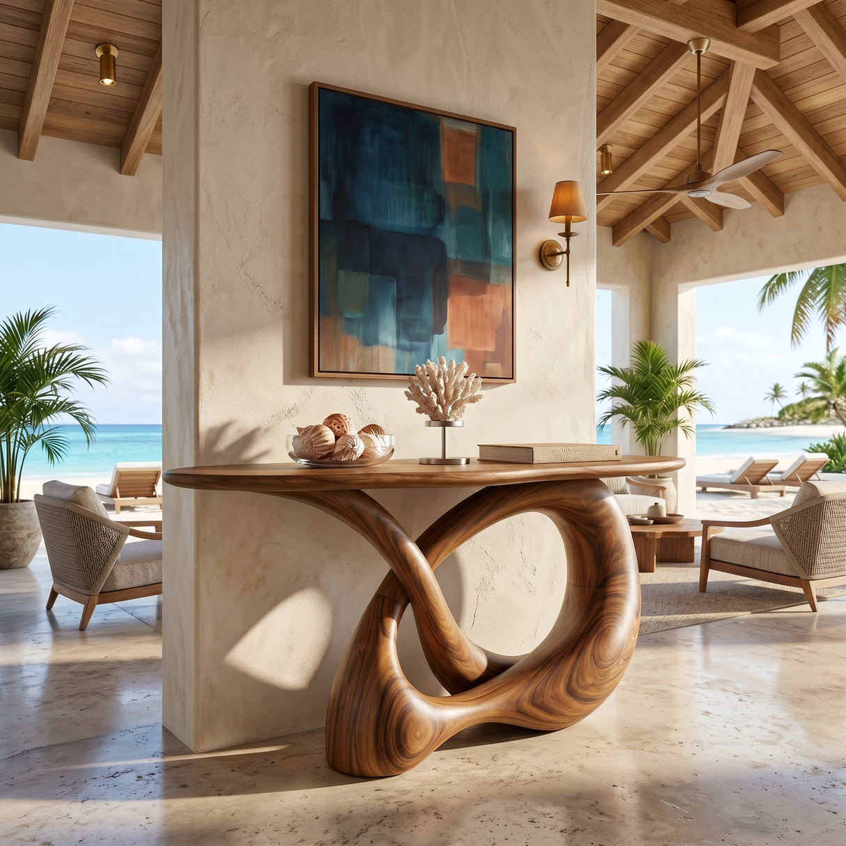 Modern Infinity Console Table Designer Interior