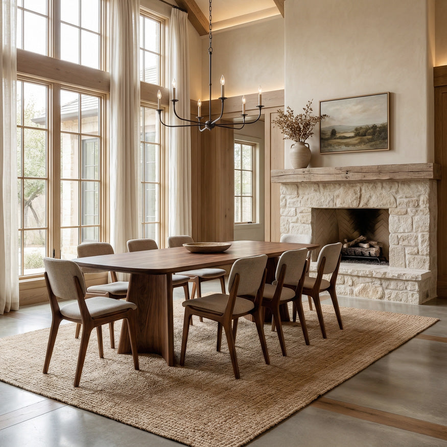 Modern Sculptural Dining Table For Dining Room