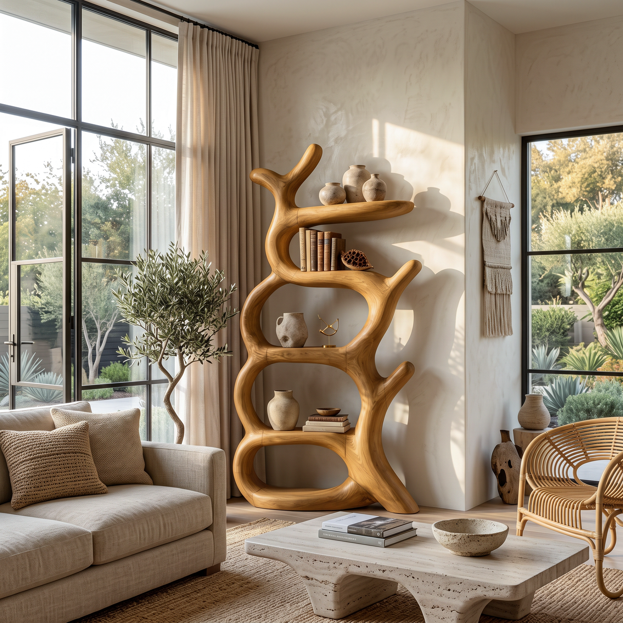 Modern Tree Inspired Bookcase For Contemporary Home