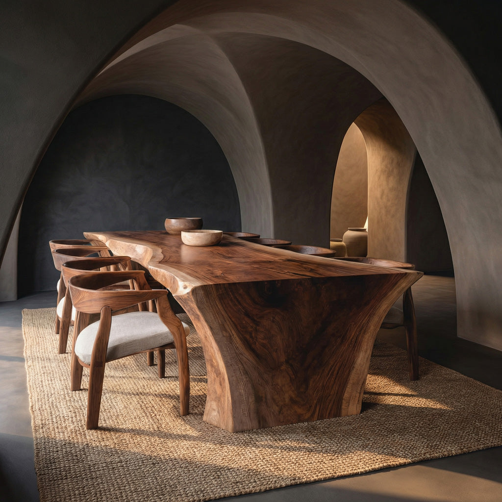 Wabi Sabi Organic Dining Table For Dining Room