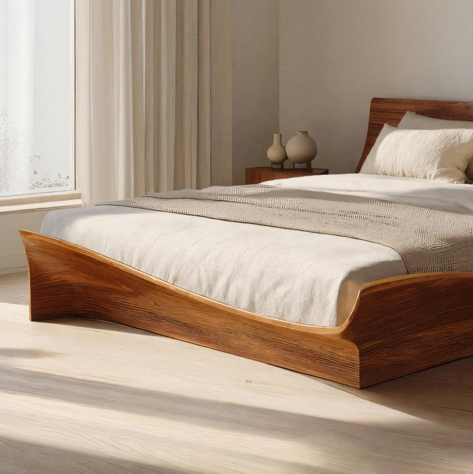 Handcrafted Bed Frame And Headboard For Modern Bedroom