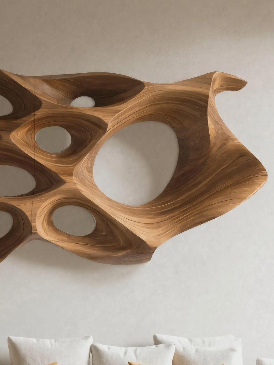 Organic Sculptural Wall Art Panel For Living Room Or Bedroom