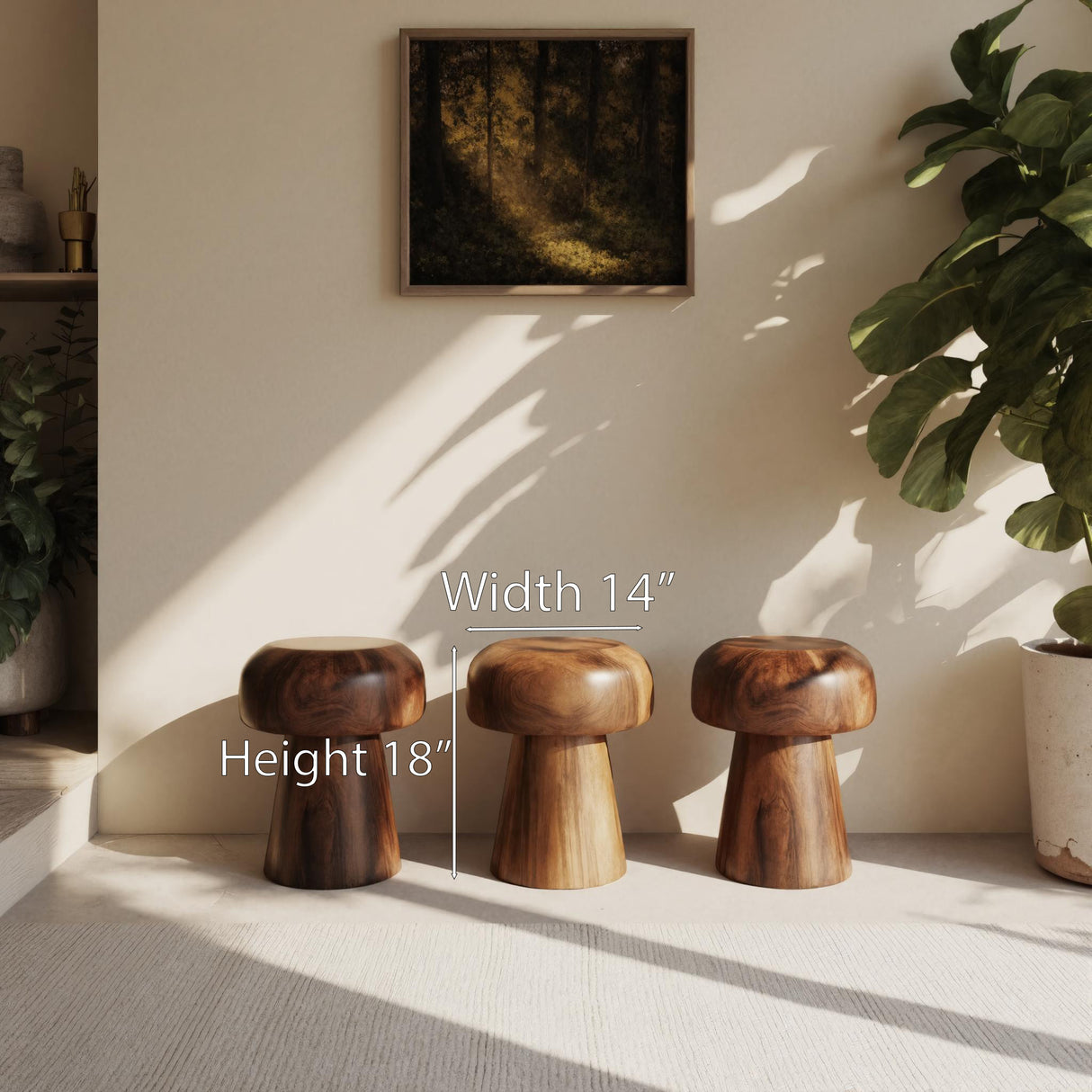 Modern Mushroom Stools For Living Room Or Bedroom