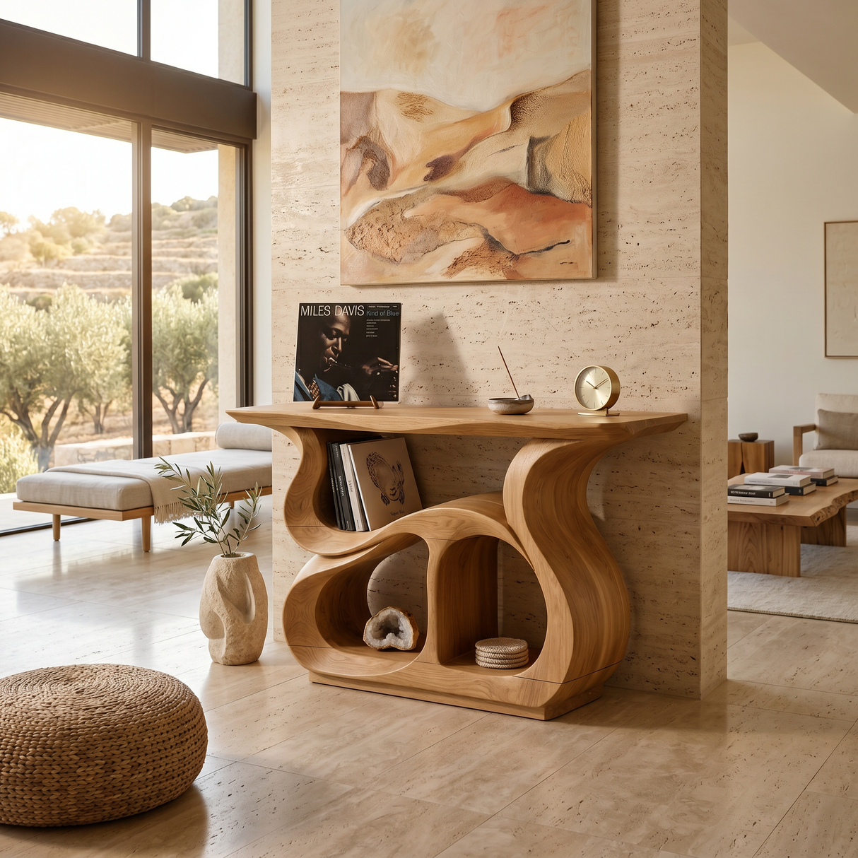 Modern Record Storage Cabinet For Music Lounge Space