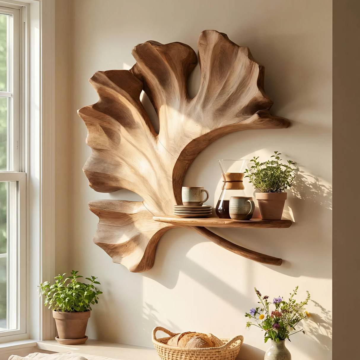 Modern Wall Shelf For Entryway Space Saving