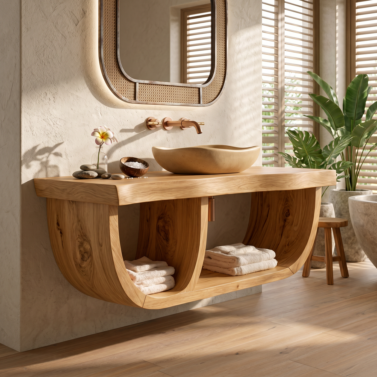 Luxury Wood Vanity Unit For Master Suite