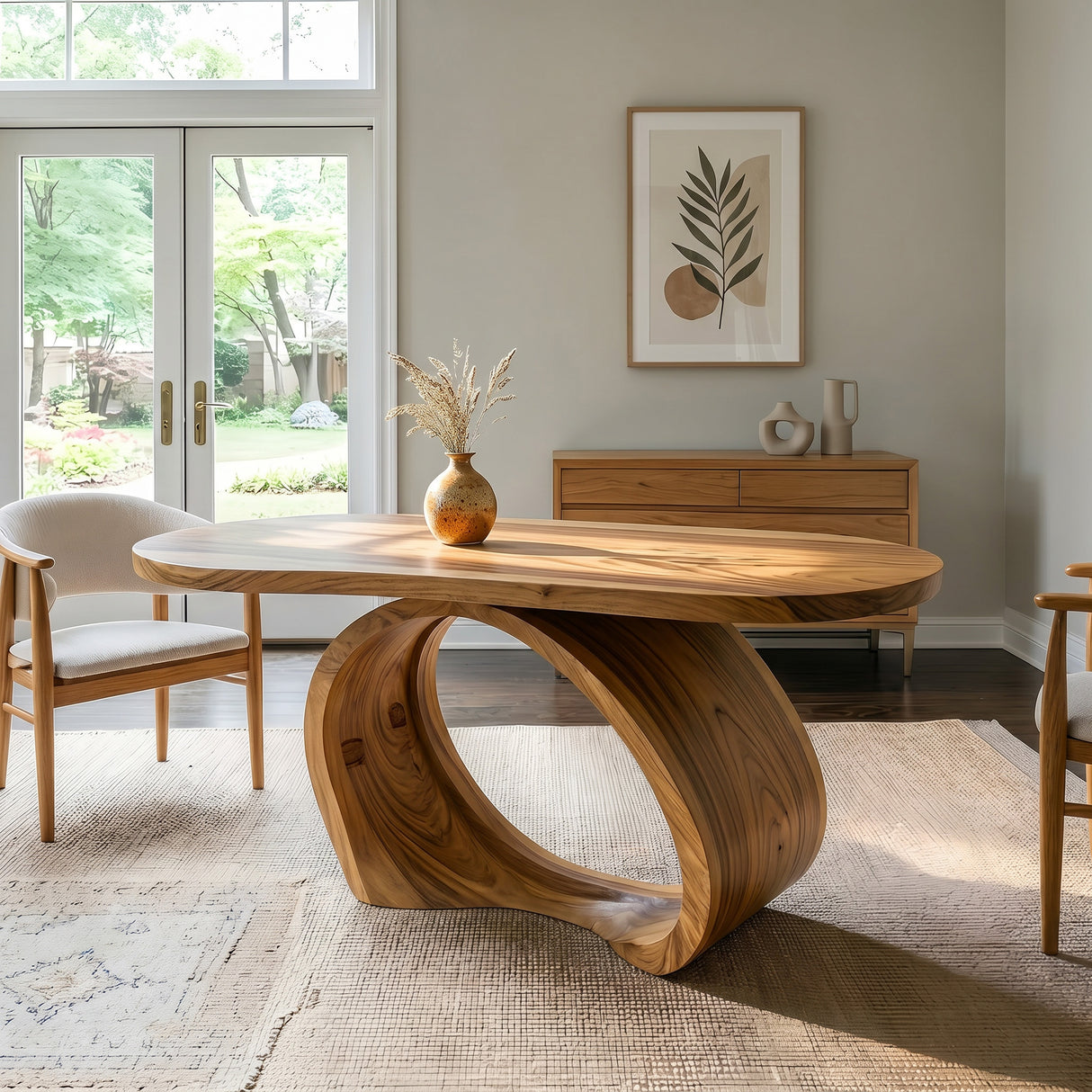 Contemporary Wooden Dining Table For Family Dining Room