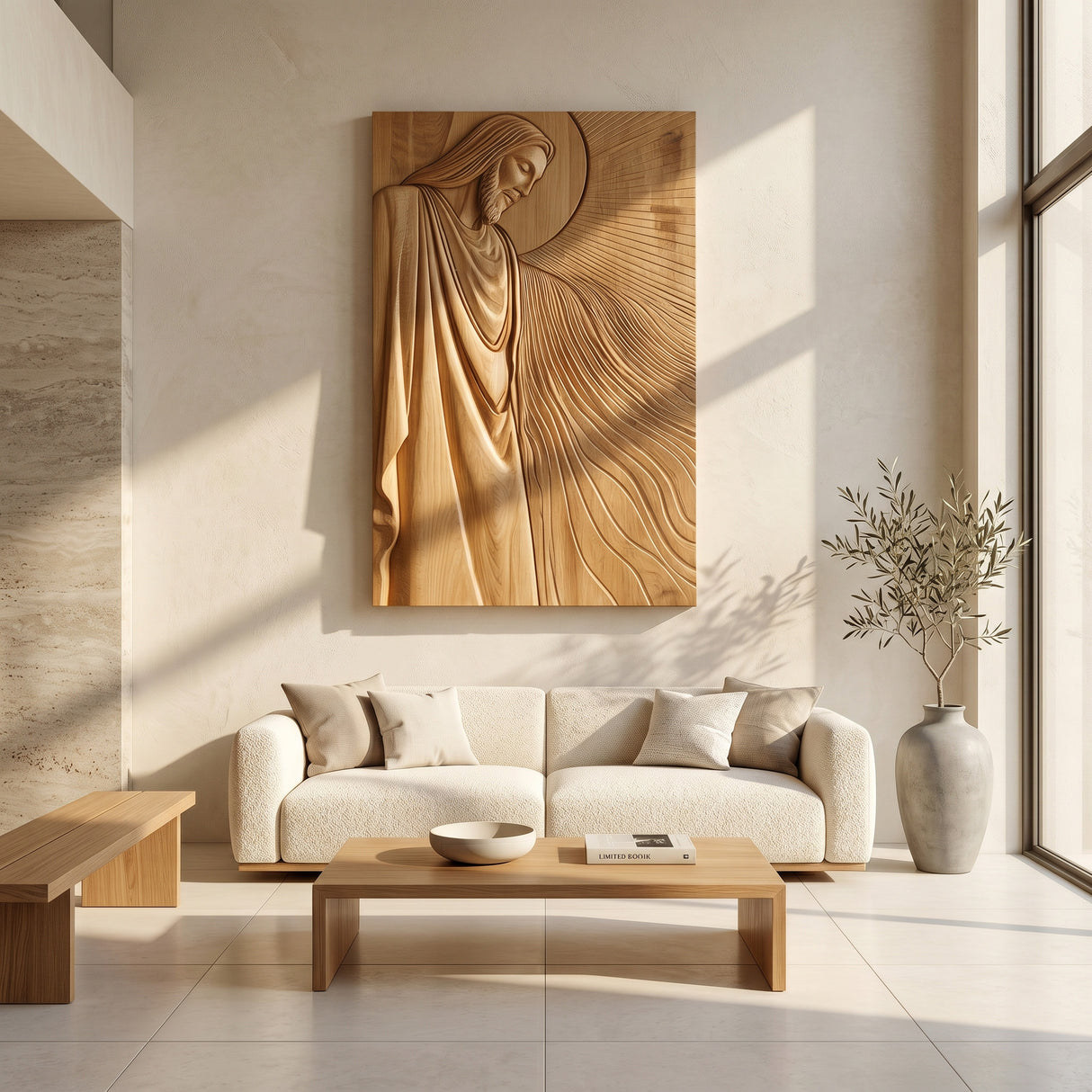 Organic Modern Sacred Wall Art For Living Room