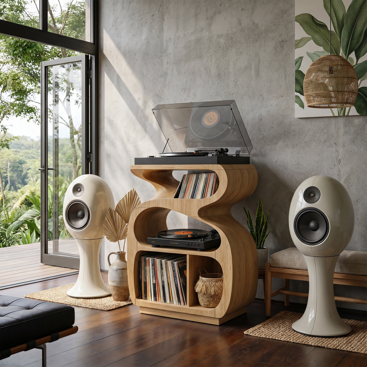 Modern Music Console Stand For Living Room Interior