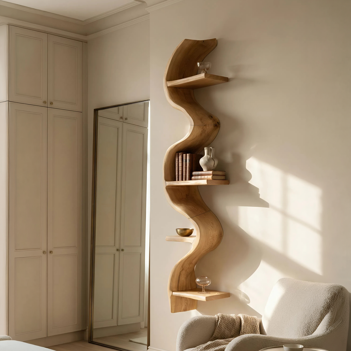 Contemporary Wall Mounted Shelf For Kitchen Organizer