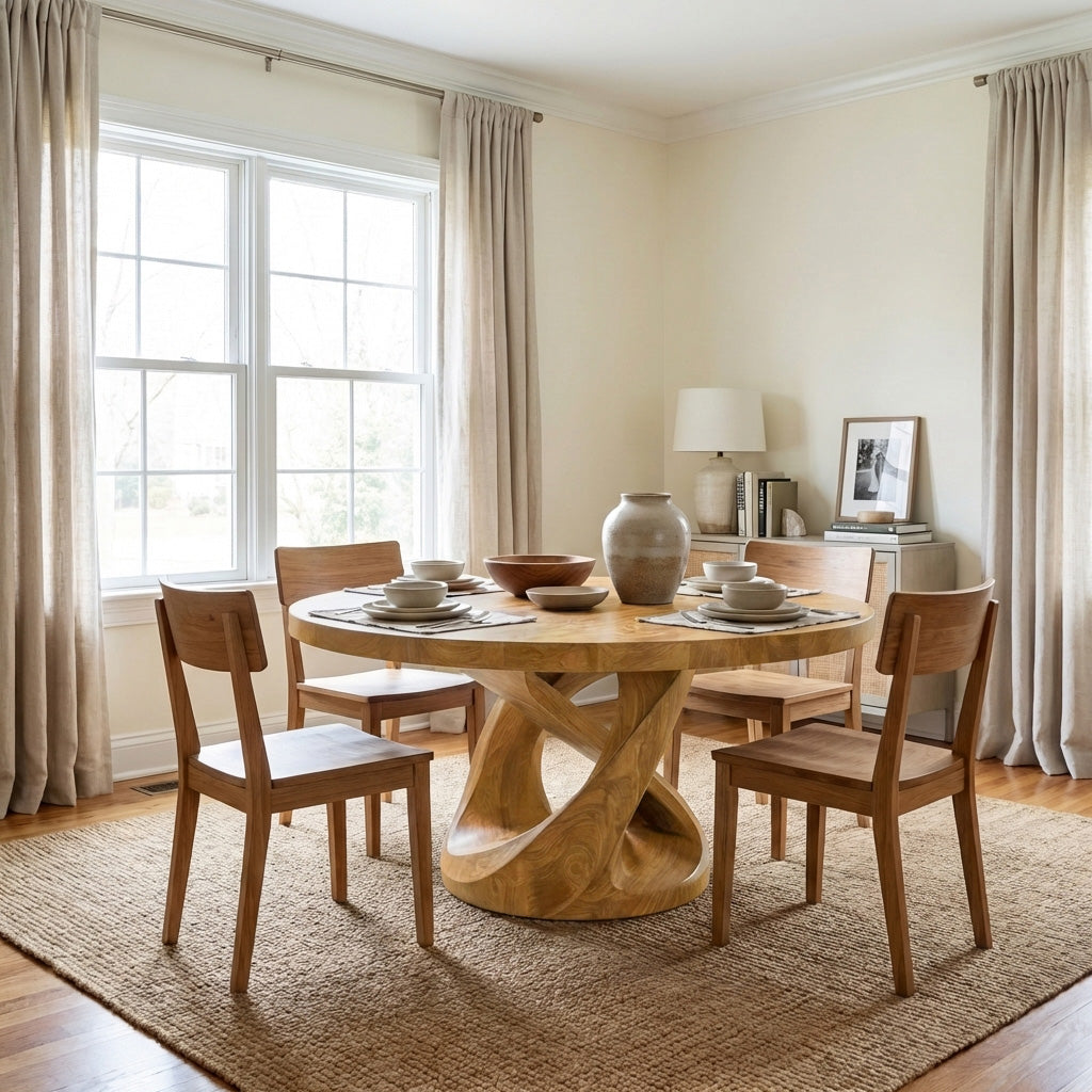 Modern Pedestal Dining Table For Dining Room Furniture