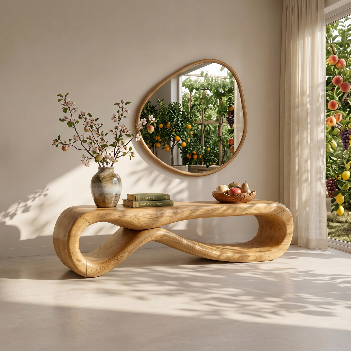 Organic Sculptural Bench Coastal Residence