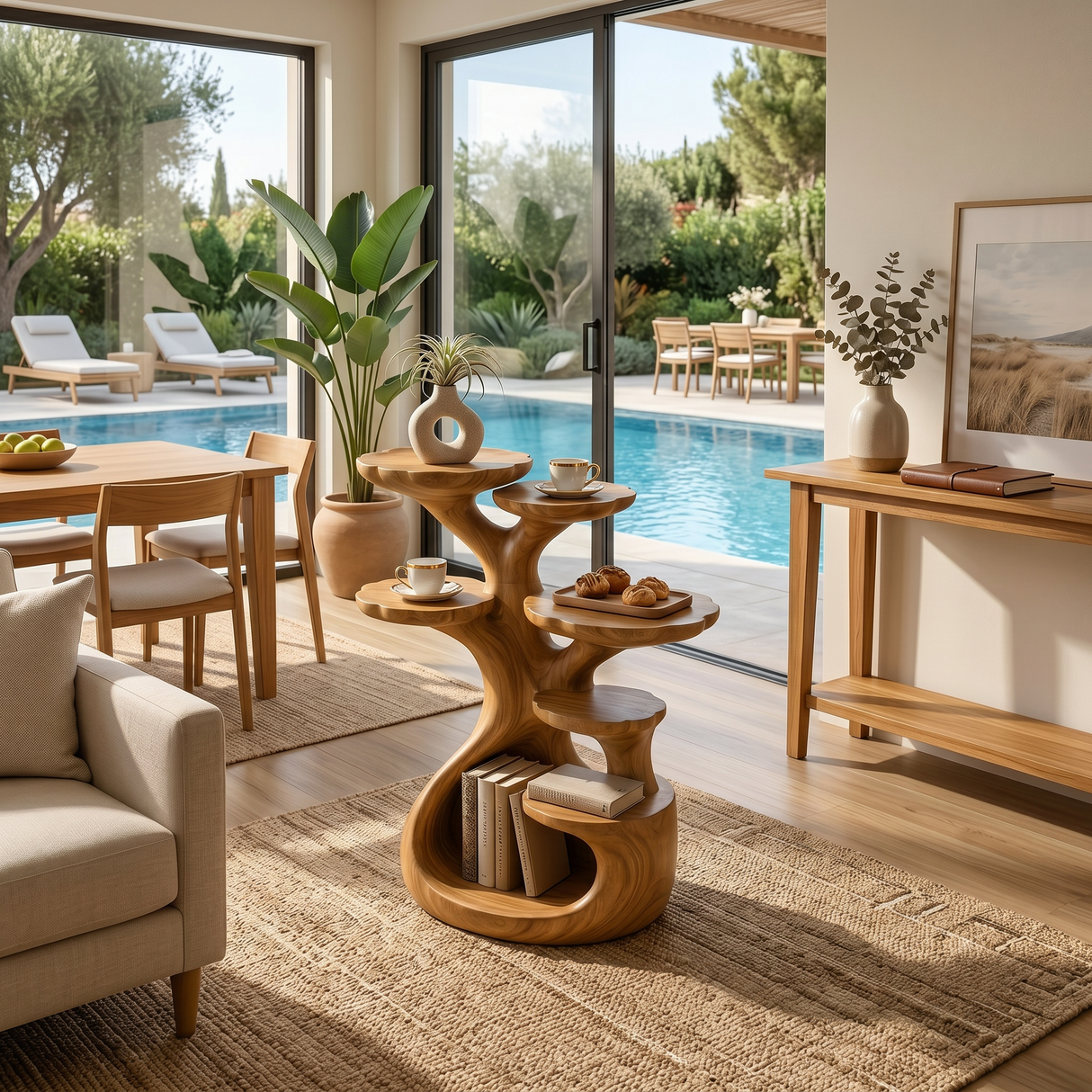Contemporary Multi Tier Side Table Modern Home