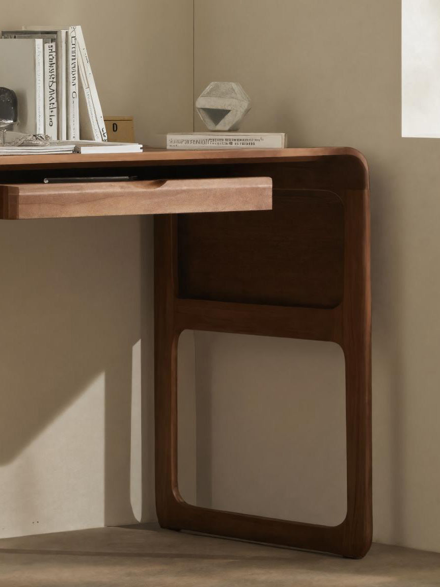 Minimalist Writing Desk With Drawers For Home Office