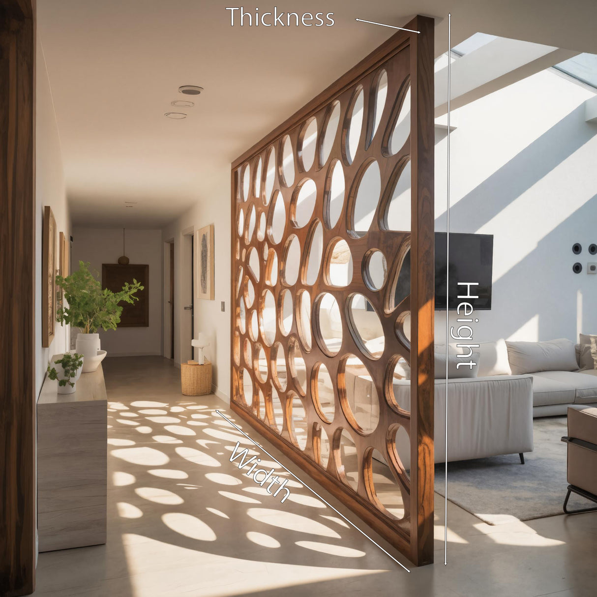 Modern Oval Room Divider For Living Room