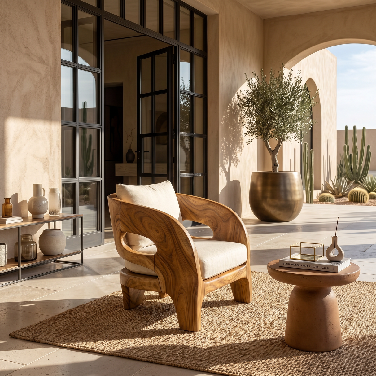 Tropical Resort Style Lounge Chair Garden Retreat