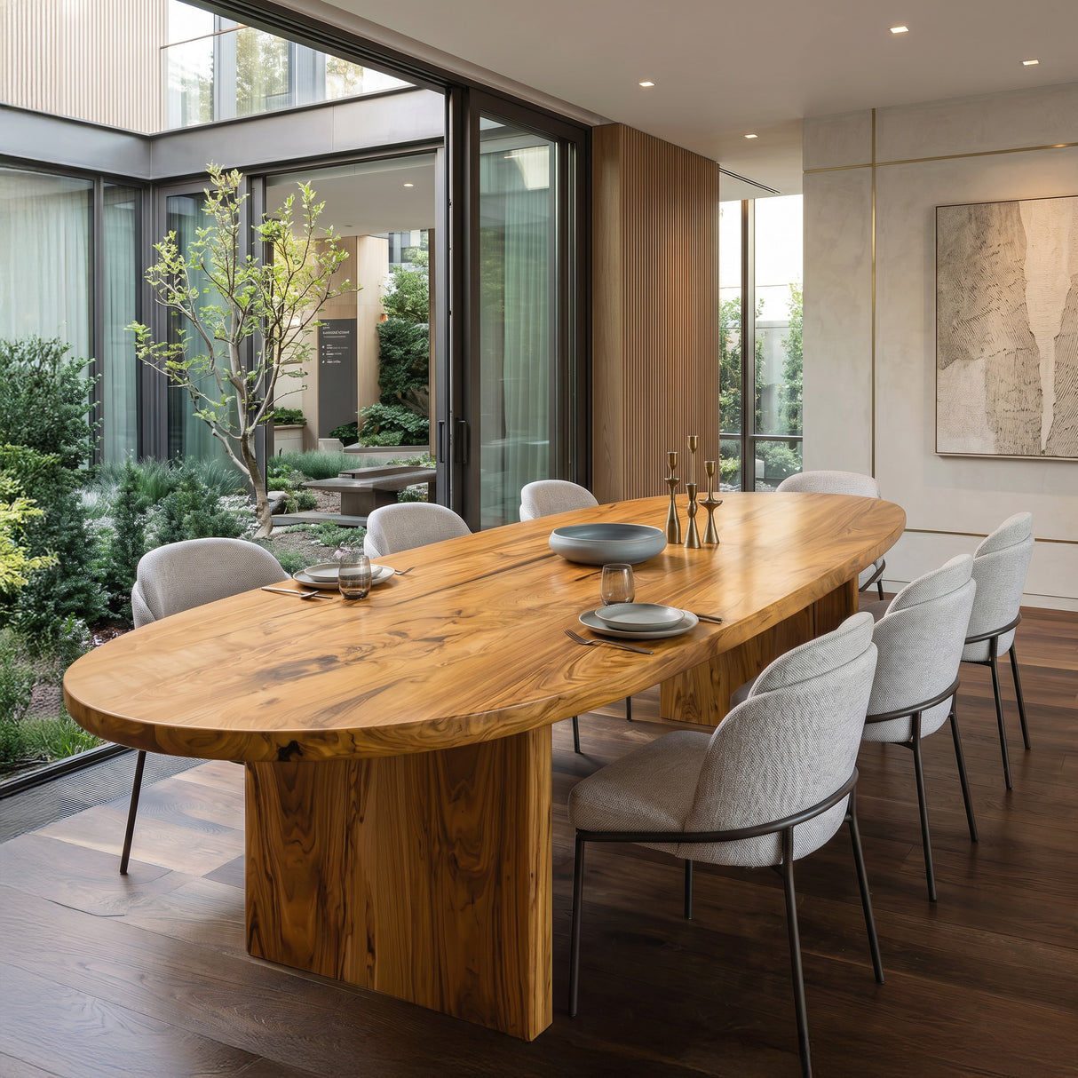 Contemporary Oval Dining Table For Dining Room