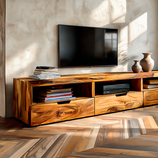 Modern Media Unit For Living Room Decor And TV Setup