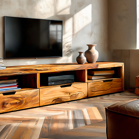 Modern Media Unit For Living Room Decor And TV Setup