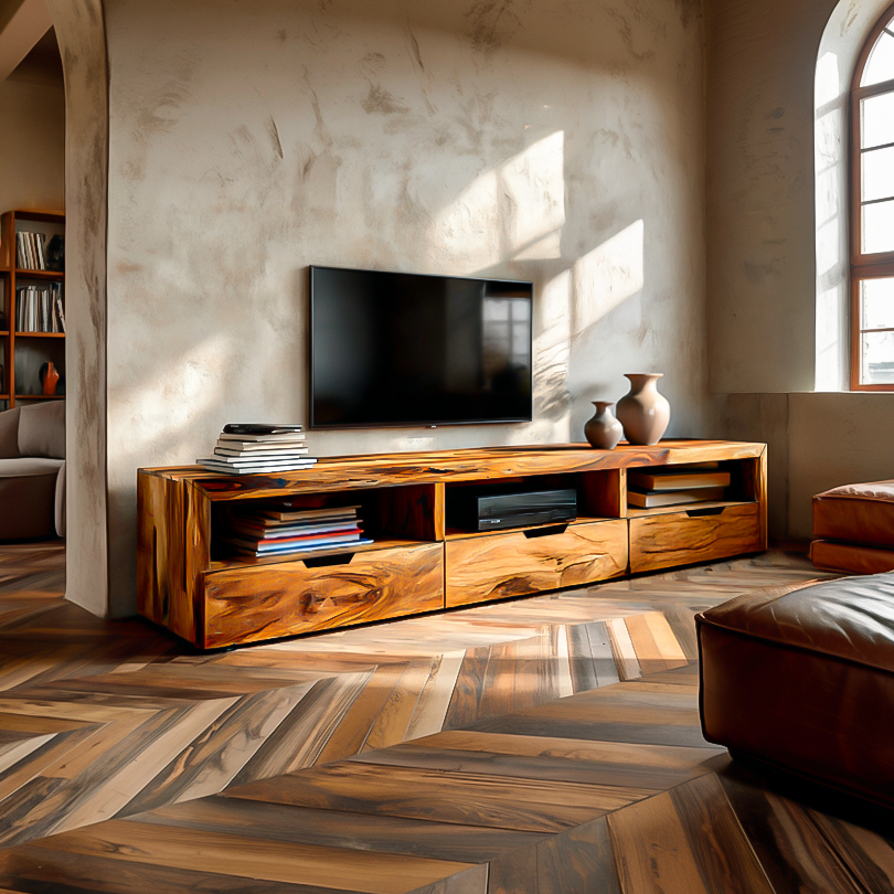 Modern Media Unit For Living Room Decor And TV Setup