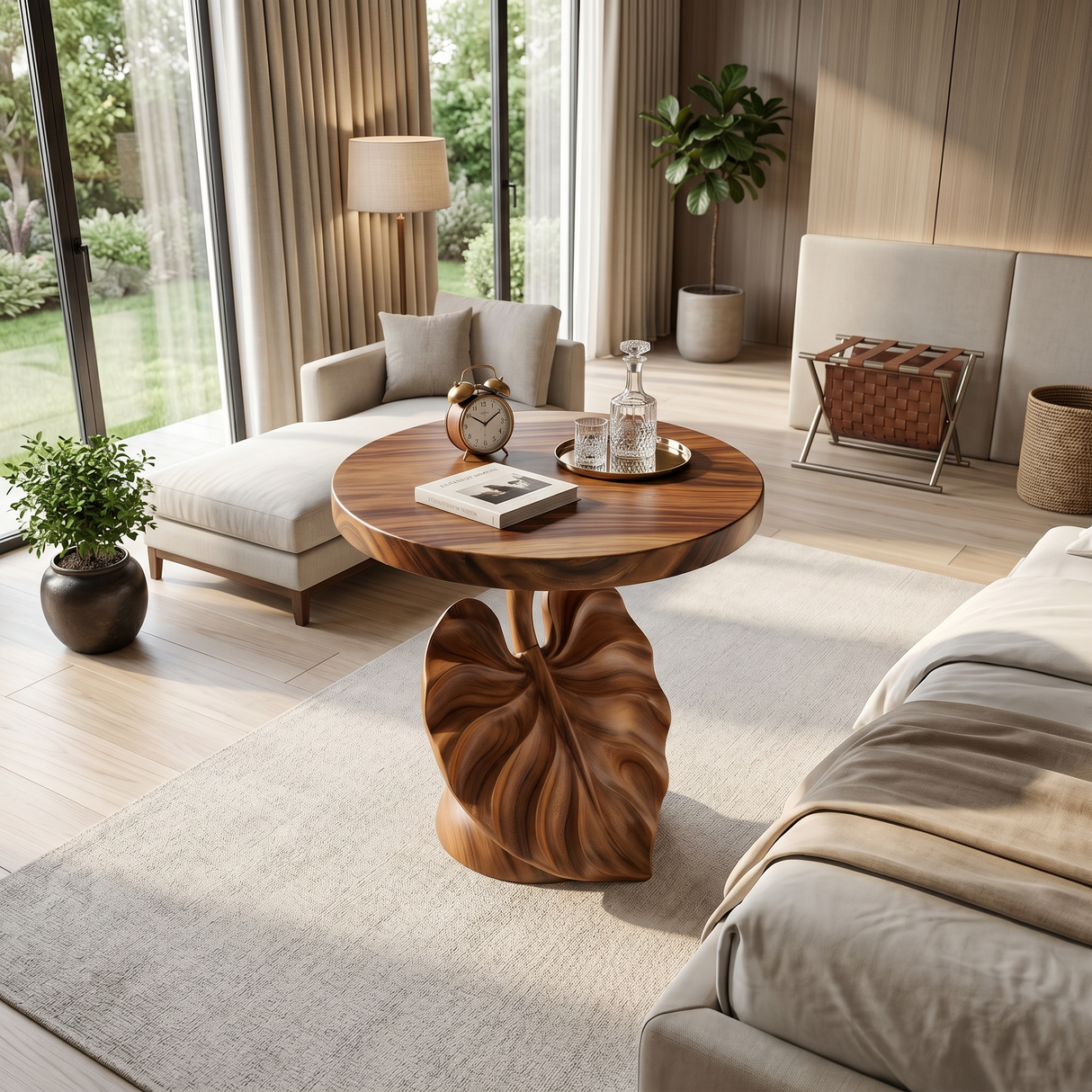 Mediterranean Sculptural Accent Table Courtyard Patio