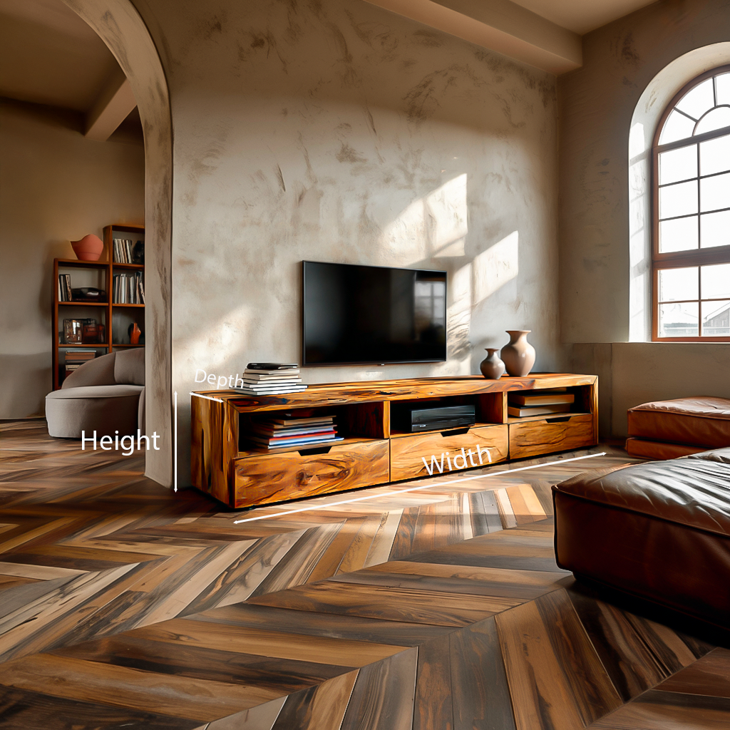 Modern Media Unit For Living Room Decor And TV Setup