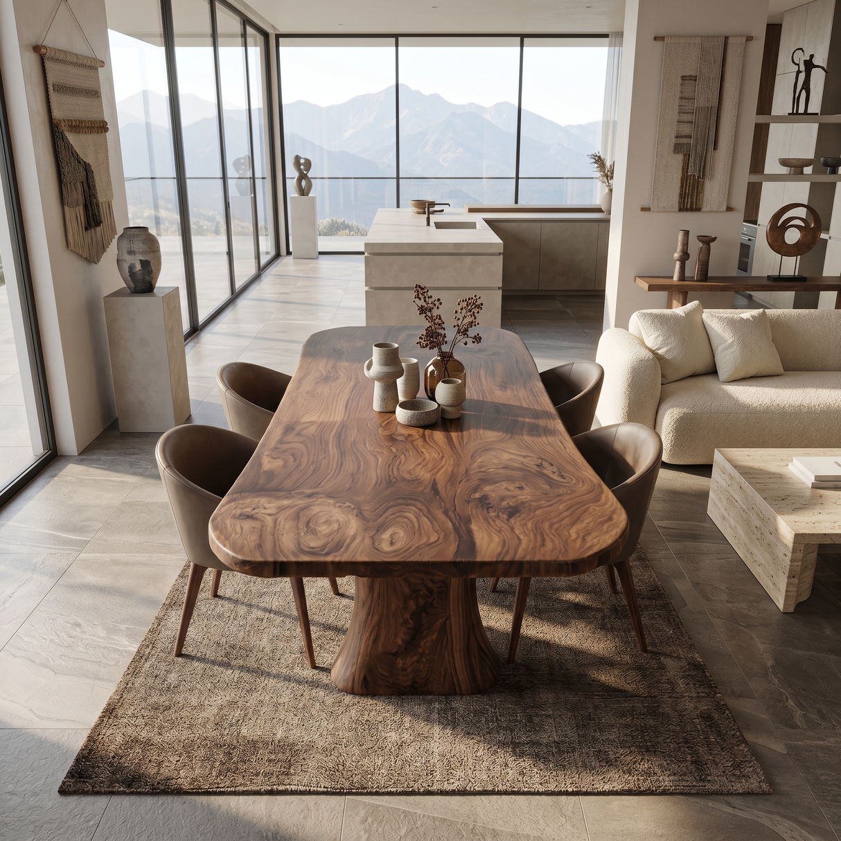 Contemporary Dining Table For Kitchen And Dining Areas