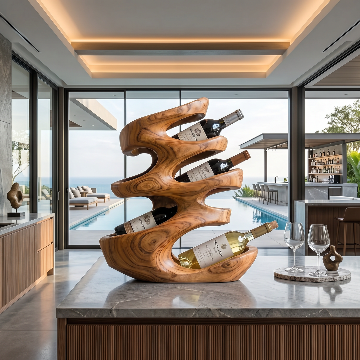 Farmhouse Wine Holder For Cozy Dining Room