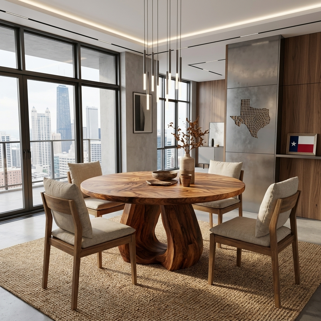 Contemporary Wooden Dining Table For Dining Area