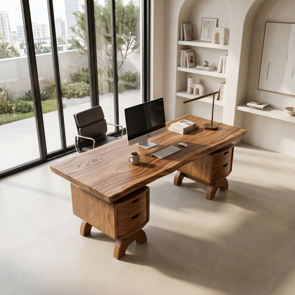 Contemporary Executive Desk Bedroom Office