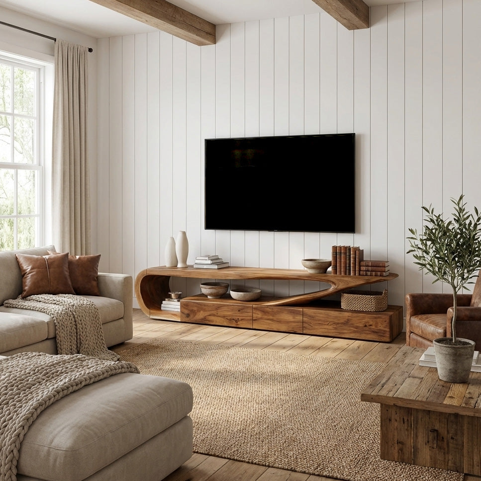 Minimalist TV Console For Living Room