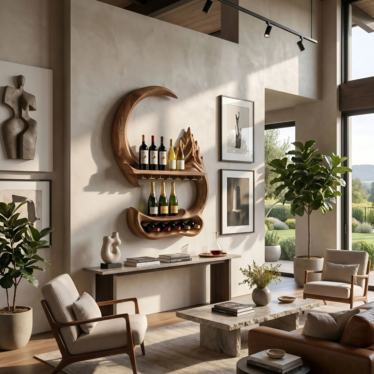 Modern Landscape Wine Storage Display For Living Space
