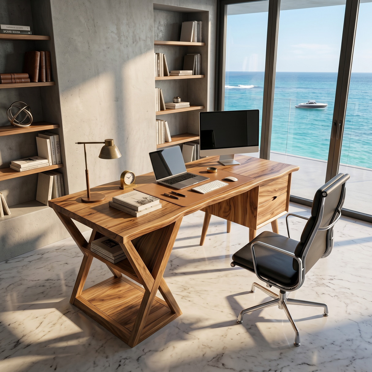 Minimalist Executive Desk Creative Office