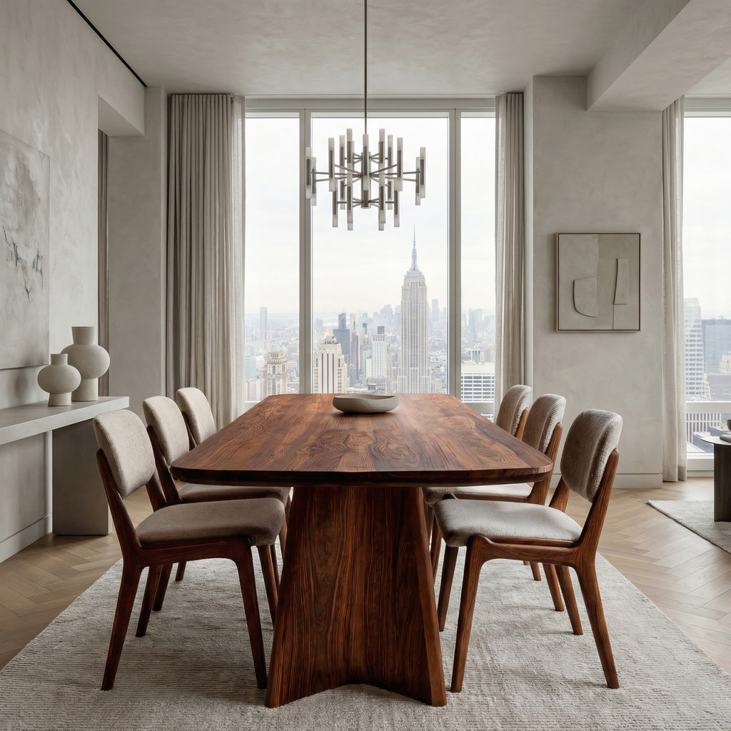 Modern Sculptural Dining Table For Dining Room