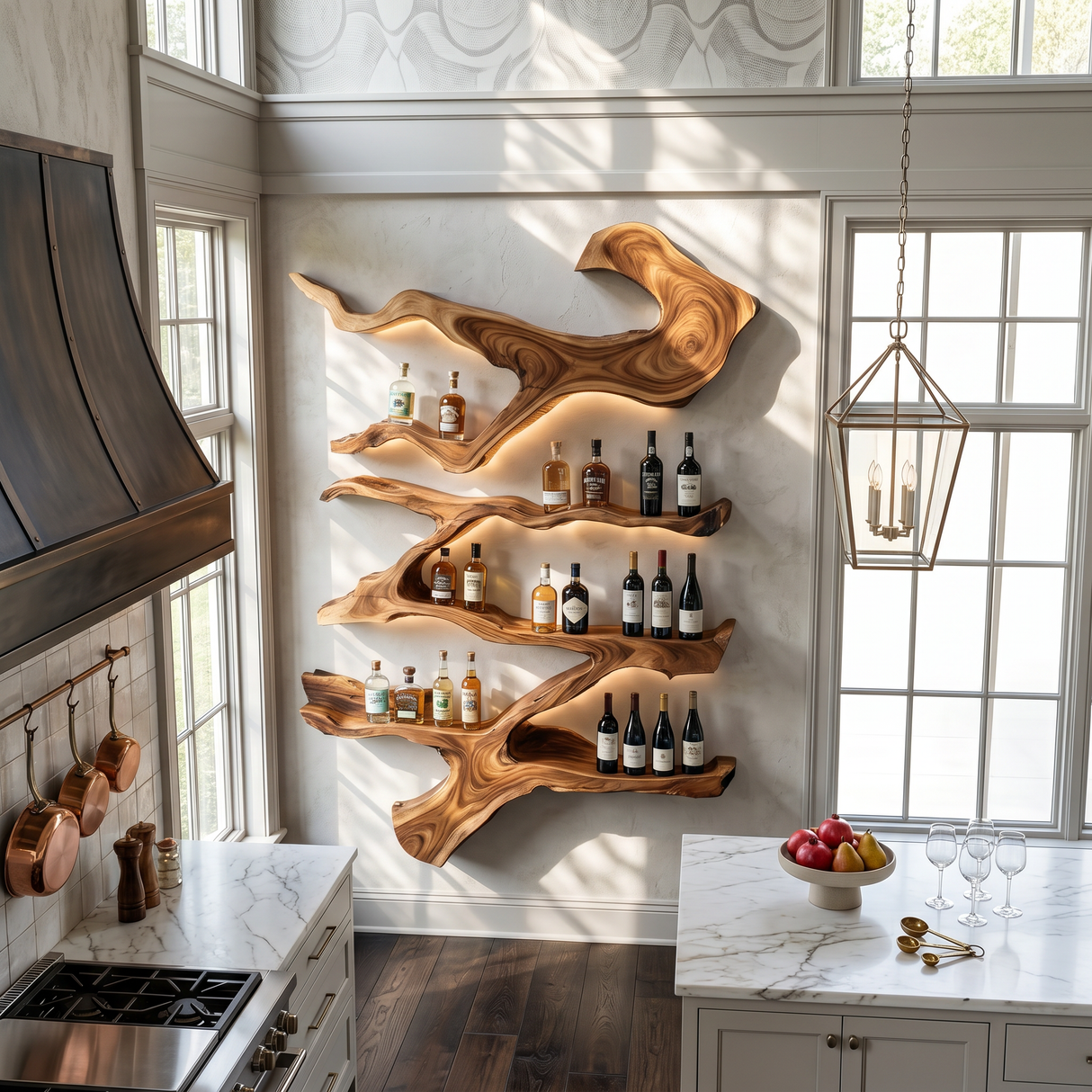Farmhouse Wine Holder For Furniture Wine Rack Display