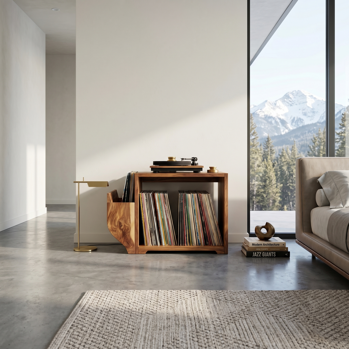 Modern Record Storage Cabinet Urban Penthouse