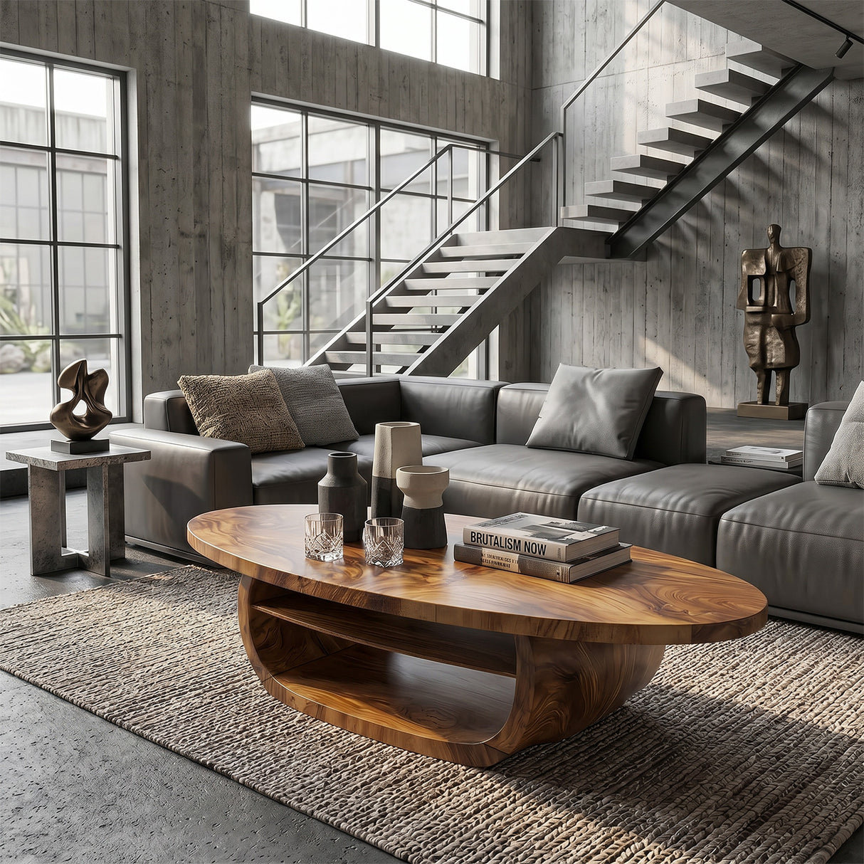 Modern Solid Wood Low Coffee Table For Living Room Furniture Decor