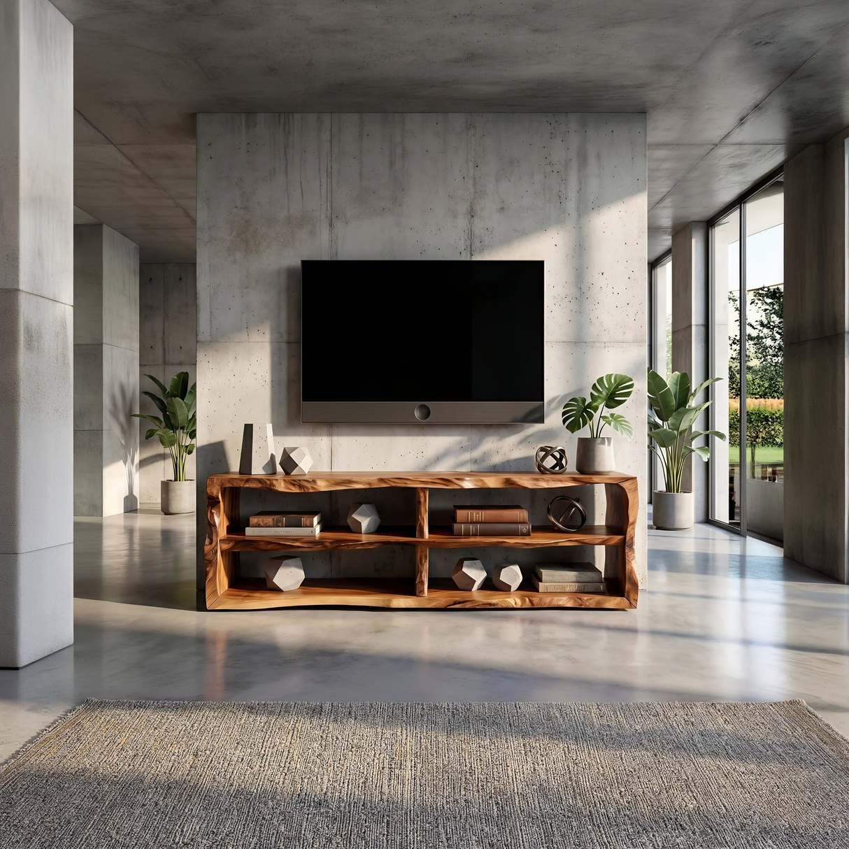 Minimalist Organic TV Cabinet For Media Room