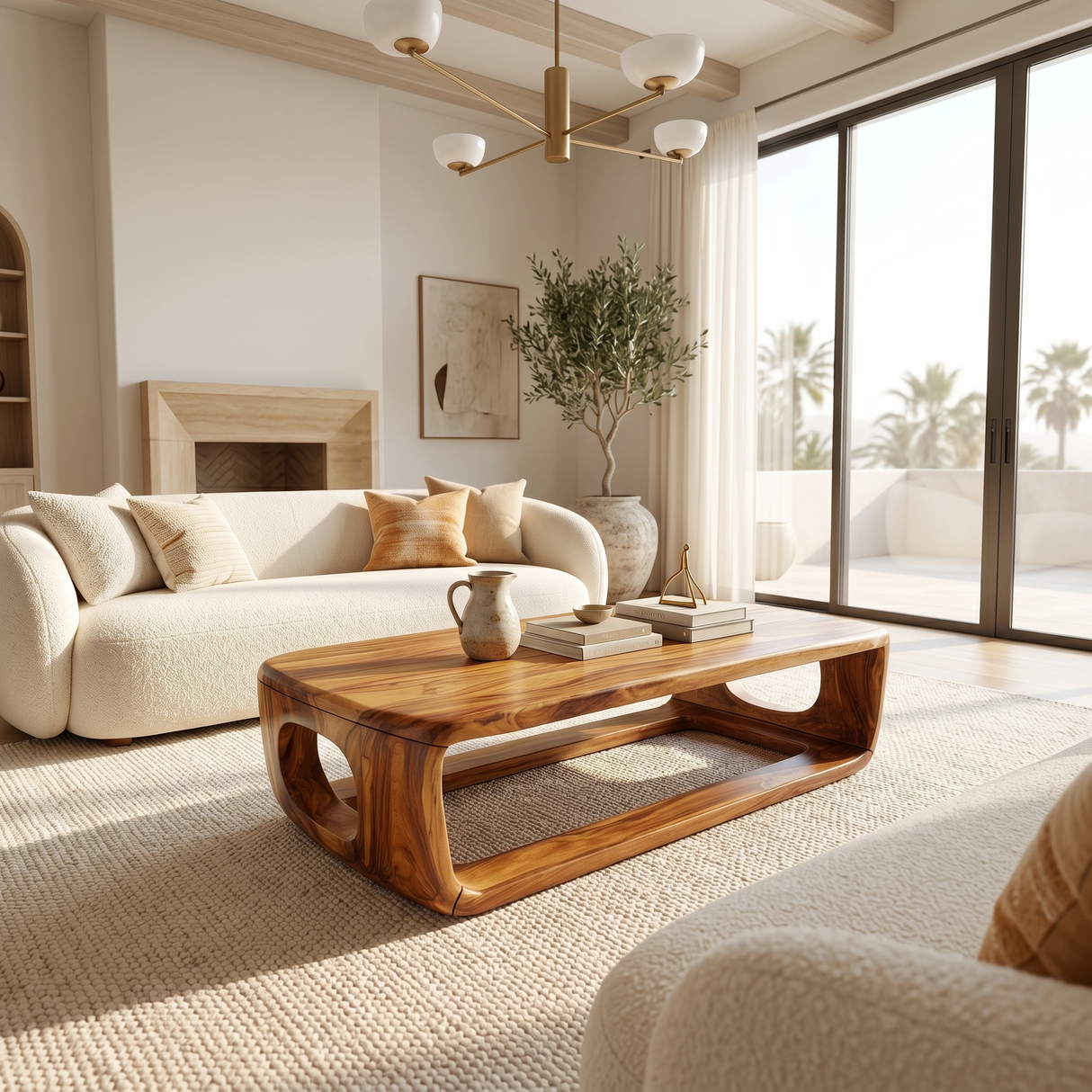 Luxury Storage Coffee Table For Lake House