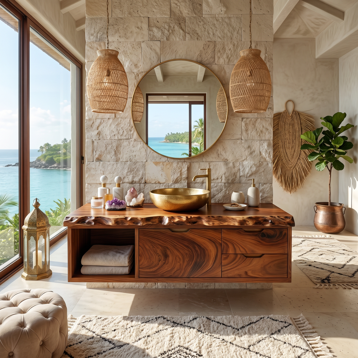 Luxury Floating Bathroom Vanity Primary Bathroom